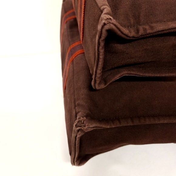 Hermes Canvas Fourre Tout Holdall Tote Bag Set in Burgundy and Red MM and PM - Picture 2 of 16